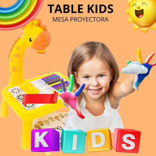 TABLE KIDS | MESA PROYECTORA EN JIRAFA |